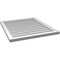 Ekena Millwork Vertical Surface Mount PVC Gable Vnt: Non-Functional, w/2"W x 1-1/2"H, Brickmould Frame, 28"W x 32"H GVPVE28X3202SN - alternate 2